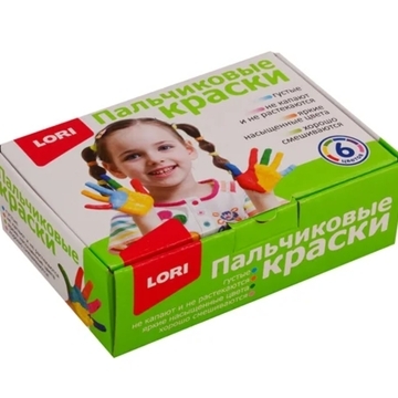Пальчиковые краски 6 цв. по 20 мл.
